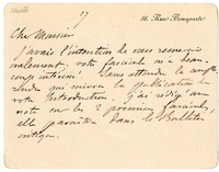 Lettera di  DUCHESNE