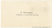 Lettera di  HOFFMANN