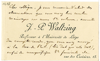 Lettera di  WALTZING