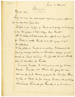 Lettera di  PARMENTIER