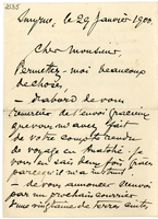 Lettera di  GAUDIN