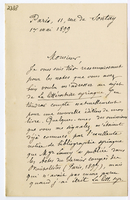 Lettera di  DUVAL