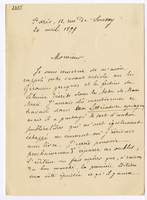 Lettera di  DUVAL