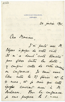 Lettera di  MUNRO