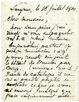 Lettera di  GAUDIN