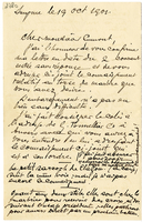 Lettera di  GAUDIN