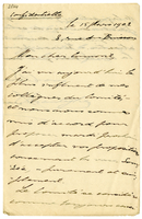 Lettera di  VAN BRANTEGHEM