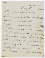 Lettera di  VAN BRANTEGHEM