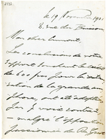 Lettera di  VAN BRANTEGHEM