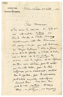 Lettera di  POTTIER