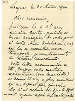 Lettera di  GAUDIN