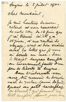 Lettera di  GAUDIN