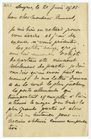 Lettera di  GAUDIN