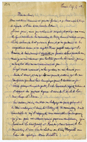 Lettera di  PARMENTIER