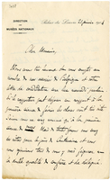 Lettera di  HERON DE VILLEFOSSE