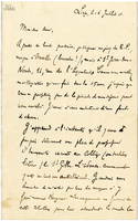 Lettera di  PARMENTIER