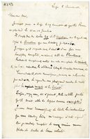 Lettera di  PARMENTIER