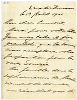 Lettera di  VAN BRANTEGHEM