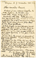 Lettera di  GAUDIN