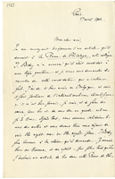 Lettera di  HAUSSOULLIER