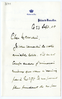 Lettera di  CARTON DE WIART