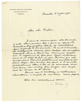 Lettera di  DELEHAYE