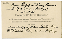 Lettera di  BENNDORF