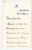 Lettera di  CARTON DE WIART