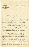 Lettera di  HERON DE VILLEFOSSE