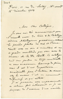 Lettera di  DUVAL