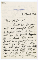 Lettera di  MUNRO