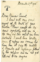 Lettera di BURNETT F. G