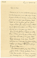 Lettera di  PARMENTIER