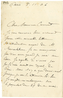 Lettera di  CLERMONT-GANNEAU