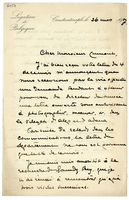 Lettera di Gustave de Hübsch