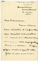 Lettera di  MUNRO