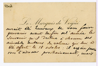 Lettera di DE VOGUE