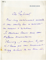 Lettera di  GRAUX