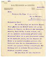 Lettera di  TEUBNER