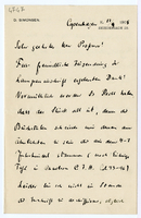 Lettera di  SIMONSEN