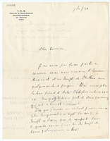 Lettera di  DU MESNIL DU BUISSON