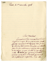 Lettera di  BLOCHET