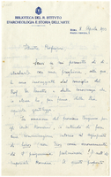 Lettera di  GUARDUCCI