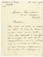 Lettera di  GAUDIN