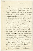 Lettera di  PARMENTIER