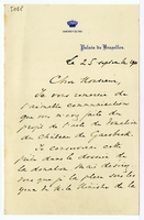 Lettera di BEYENS