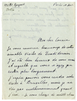 Lettera di  DE WISSOCQ