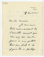 Lettera di  BALZANI