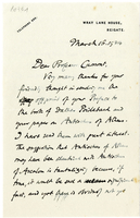 Lettera di  BEVAN