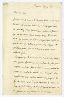 Lettera di  PARMENTIER